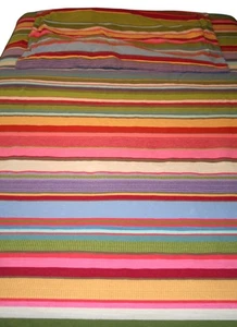 Pottery Barn PB Teen gestreifter Baumwolle F/Q Bettbezug Standard Kissenbezug fett adrett - Bild 1 von 12