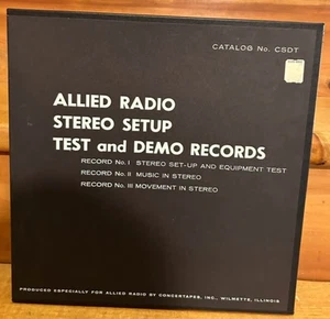 Allied Radio Stereo Setup, Test & Demonstration Vinyl Records 3 LP's. Box Set. - Picture 1 of 9