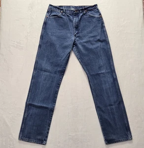 Wrangler Jeans Mens 36x36 13MWZPW Blue Cowboy Cut Mexico Made (Fits 32x34) USED - Picture 1 of 14