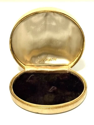 Caixa de joias vintage Anson com abotoaduras somente caixa - Imagem 1 de 4