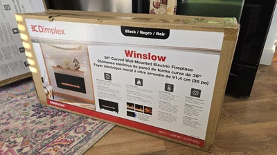 Dimplex Winslow 36" Wall-Mounted Electric Fireplace SWM3520, 4777 BTU, 120 Volt - Image 1 of 4