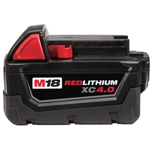 NEW Genuine Milwaukee M18 Li-Ion XC4.0 REDLITHIUM Extended Battery 48-11-1840 - Picture 1 of 2