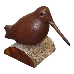 Rare J.A. Middleton Woodcock Bird Handcarved From Walnut Wood Signed - Picture 1 of 6