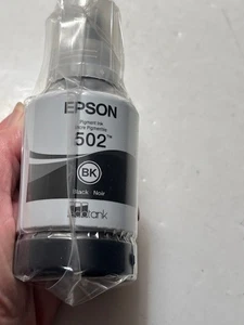 EPSON 502 Tintenflasche Ablaufdatum 2025 (127 ml) schwarz - Original (versiegelt) - Bild 1 von 3