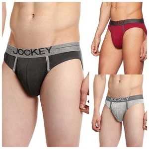 2 Jockey Men's Cotton Brief COMFORT PLUS Super Combed Cotton fabric Modern fit - Picture 1 of 21