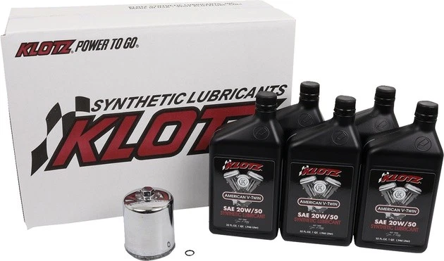 Klotz Basic Engine Oil and Filter Kit 5 Quarts #KH-111 Harley Davidson Sportster — 第 1/1 张图片