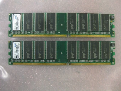 2GB 2x1GB PC-3200 pq1 DDR-400 DESKTOP MEMORY KIT   MD441GU0E MD441GOE - Image 1 of 4