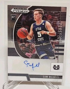 2020-21 Panini Prizm Draft Picks Prospect Autographs RC #83 Sam Merrill Auto - Picture 1 of 2