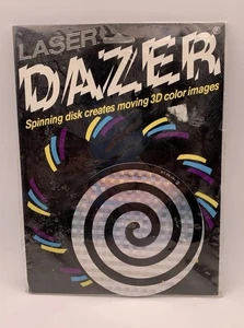 DZ Co Laser Dazer 3D Color Spinnig Disk Circle Hologram Art 1991 - Vintage Rare - Bild 1 von 2