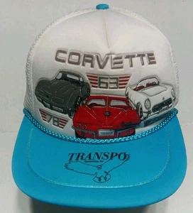 Kandi Tops Vintage Corvette Transpo Snapback Mesh Rope Top Trucker Mütze 53-63-78 Neu aus altem Lagerbestand - Bild 1 von 17