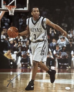 Georgetown Hoyas Allen Iverson Signed 16x20 Standing JSA - Picture 1 of 1