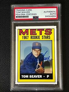Tom Seaver Mets 2006 Topps Rookie of the Week Signed Autograph PSA DNA *84