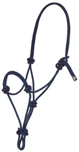Seilhalfter von Mustang, Pferdegröße in blau & schwarz. - Bild 1 von 1