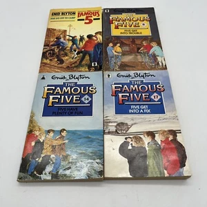 Enid Blyton THE FAMOUS FIVE x 4 Paperbacks Bundle Bulk Lot Vintage - Picture 1 of 5