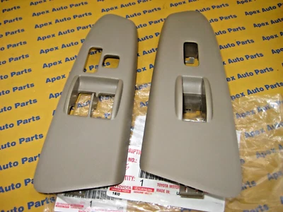 Bisel interruptor maestro ventana eléctrica derecha e izquierda Toyota Tacoma OEM bronceado 2005-2011 Foto 1 de 4