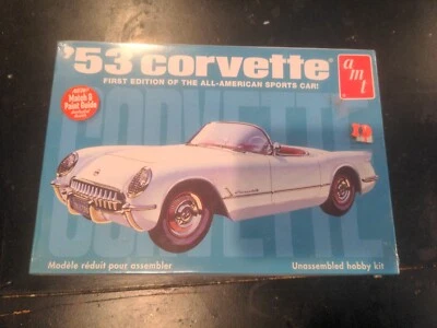 AMT 53 Chevy Corvette 1:25 Scale Model Kit - New & Sealed - Image 1 of 2