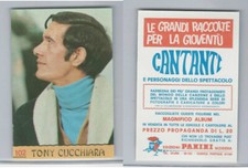 1968 Panini, Cantanti Music Artists Card, #102 Tony Cucchiara, ZQL