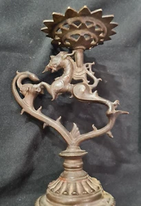 * Wunderschöne, große Darstellung eines Phantasiepferdes mit Ablage, indisch * - Bild 1 von 8