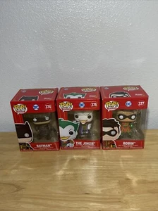 NEW Funko Pops! Imperial Palace DC Comics Set Of 3 - Batman, The Joker & Robin - Picture 1 of 8