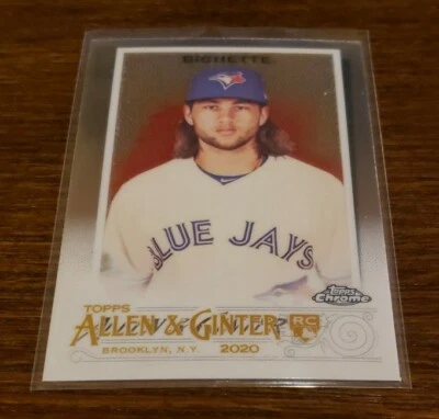 2020 Topps Chrome Allen Ginter #112 Bo Bichette Rookie RC Toronto Blue Jays  - Image 1 of 2