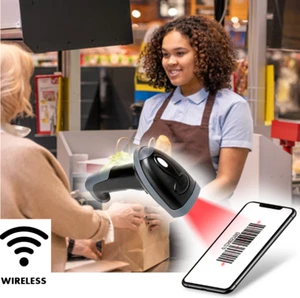 m MU Lettore Codice a Barre Wireless Barcode Scanner Senza Fili Laser - Foto 1 di 7