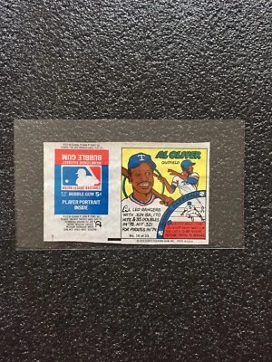 1979 Topps MLB Bubble Gum Player Comics Al Oliver No. 16 of 33 Wrapper - Image 1 of 2