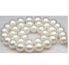 Huge 18"10-11Mm Natural South Sea Genuine White Round Pearl Necklace 14K -488Aaa