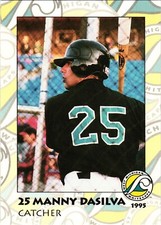 1995 West Michigan Whitecaps Team Issue #25 Manny Dasilva Baseball Card EX-NM