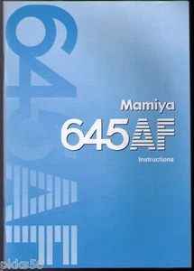 MAMIYA 645 AF BODY INSTRUCTION MANUAL (ORIGINAL PRINT JAPAN/not copies) - Picture 1 of 1
