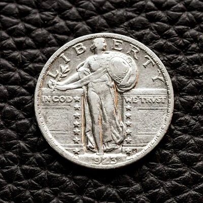 (ITM-6205) 1923-P Standing Liberty Quarter  ~ AU ~ COMBINED SHIPPING! - Image 1 of 3