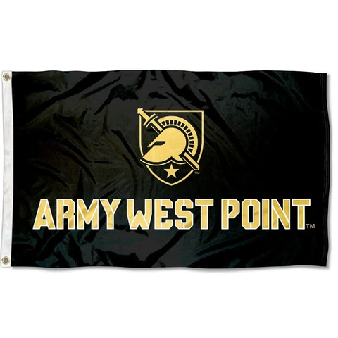 Army Black Knights Athena Shield Flag Large 3x5 Cover