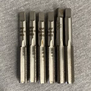 NEW (04474201) 1/2-20 UNF x 3-3/8 3B H3 4-Flute RH HSS Plug Hand Tap - 6 QTY - Picture 1 of 4
