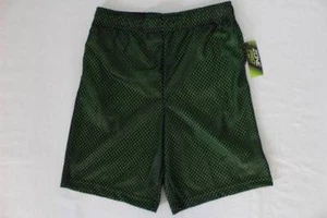 NEW Boys Athletic Shorts Small 6 - 7 Mesh Basketball Workout Gym Running Black G - Picture 1 of 2