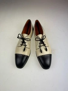 Woman Carmina Shoemaker Derby Spectator size UK5 Hills 1206 Black/white vitello - Imagen 1 de 5