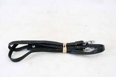 Asahi Pentax Vintage Camera Neck/Shoulder Strap With Rubber Pad in Black Leather - Image 1 of 3