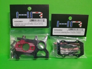 PAQUETE DE 2 MOTORES DE ALUMINIO Y SERVO MONTAJE Hot Racing Arrma Kraton aon24m02 aon38m01  - Imagen 1 de 1