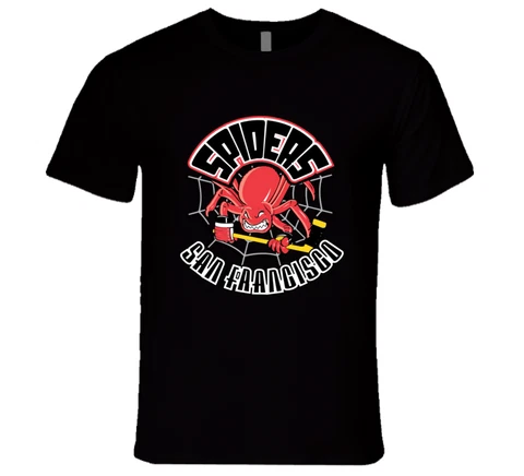 San Francisco Spiders IHL International Hockey League T-Shirt Cow Palace Cover