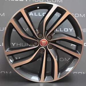 GENUINE JAGUAR XF LABYRINTH GREY / CUT 20" INCH ALLOY WHEELS SET X4 8.5J ET48 - Picture 1 of 3