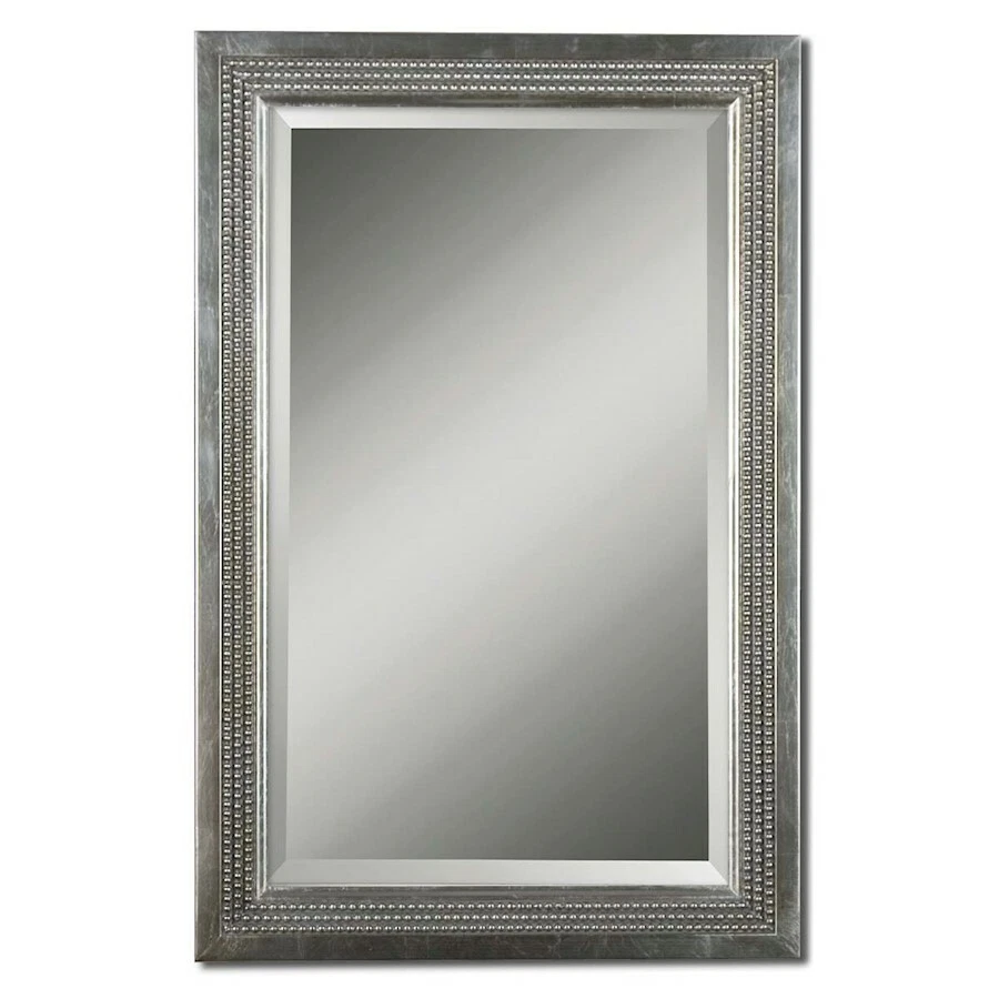 Uttermost 14411 B Silver Triple Beaded Vanity Beveled Mirror