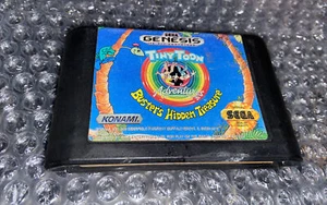 Tiny Toon Adventures Buster's Hidden Treasure - (Sega Genesis) Tested - Cart Onl - Picture 1 of 5