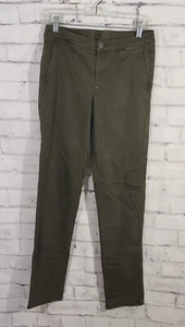 J.jill Olive Green Chino Pants, Sz 4 Tall - Picture 1 of 3