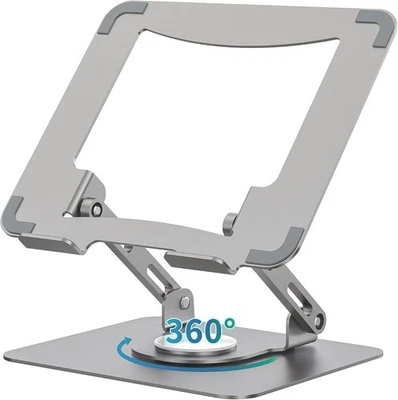 360° Rotating Adjustable Laptop Stand Riser Notebook Computer Holder Desk - Image 1 of 4