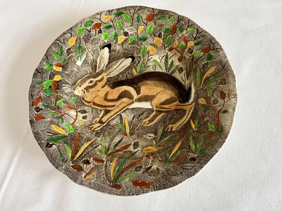 Gien France Rambouillet Suppenteller Kaninchen / Hase Ø 26cm  - Jagd 5 - Bild 1 von 4
