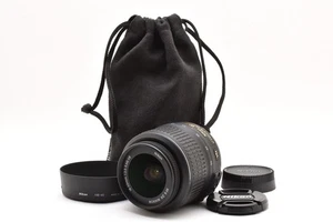 Exc Nikon AF-S DX Nikkor Camera Lens18-55mm f3.5-5.6G VR Black w/Hood/Pouch 960 - Picture 1 of 10