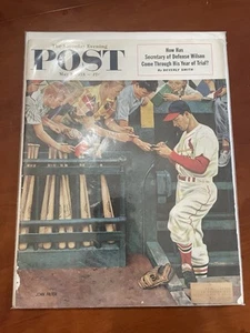 1954 Stan Musial Saturday Evening Post Magazine St. Louis Cardinals - Picture 1 of 1