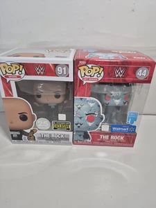 2 Funko Pops The Rock Wwe Wrestling - Picture 1 of 4