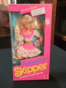 MIB Vintage Barbie Skipper Babysitter Puppe 1990 Mattel 9433 - Bild 1 von 5