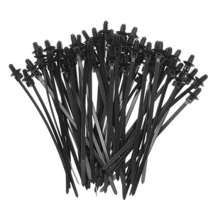60pcs Push Mount Cable Zip Tie 6.7x0.18" Nylon Self Locking Cable Strap - Afbeelding 1 van 7