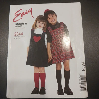 Stitch 'N Save 2844 Kids Jumper Sewing Pattern Sz 4-5-6 - Image 1 of 3