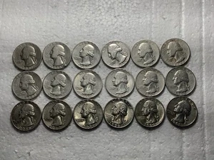 Washington 90% silver quarters - Picture 1 of 8